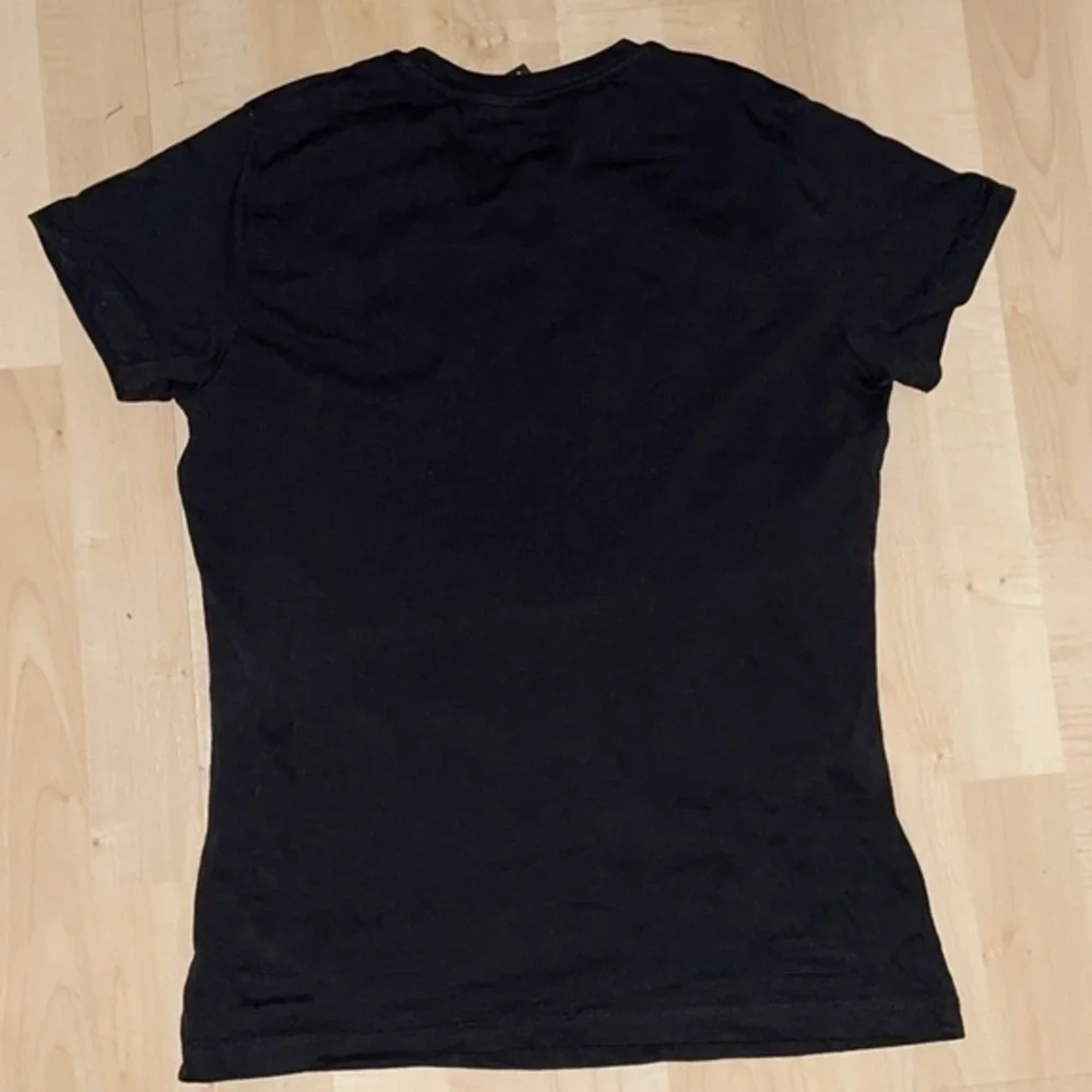 PINKO Sequined Eyes Logo Tee T-shirt in black w/ pink Italy pure 100% cotton XS - Picture 4 of 13